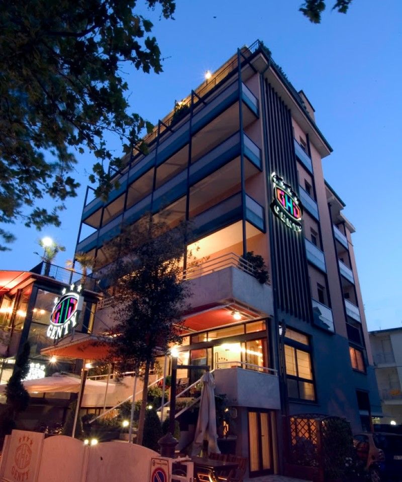 Hotel Genty Римини Экстерьер фото